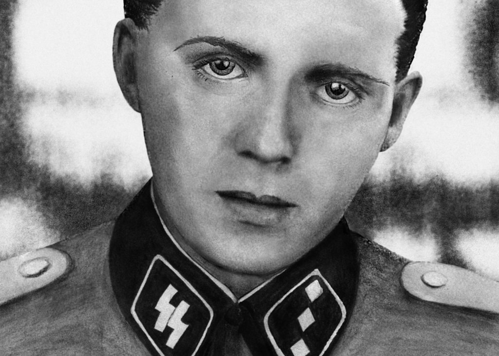 Der "Todesengel" KZ-Arzt Josef Mengele (Zeichnung)